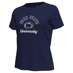 women's Under Armour navy short sleeve t-shirt Penn State University